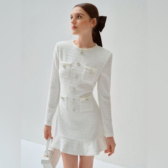 Self-Portrait
Tweed Long Sleeve Mini Dress - Picture 1 of 7